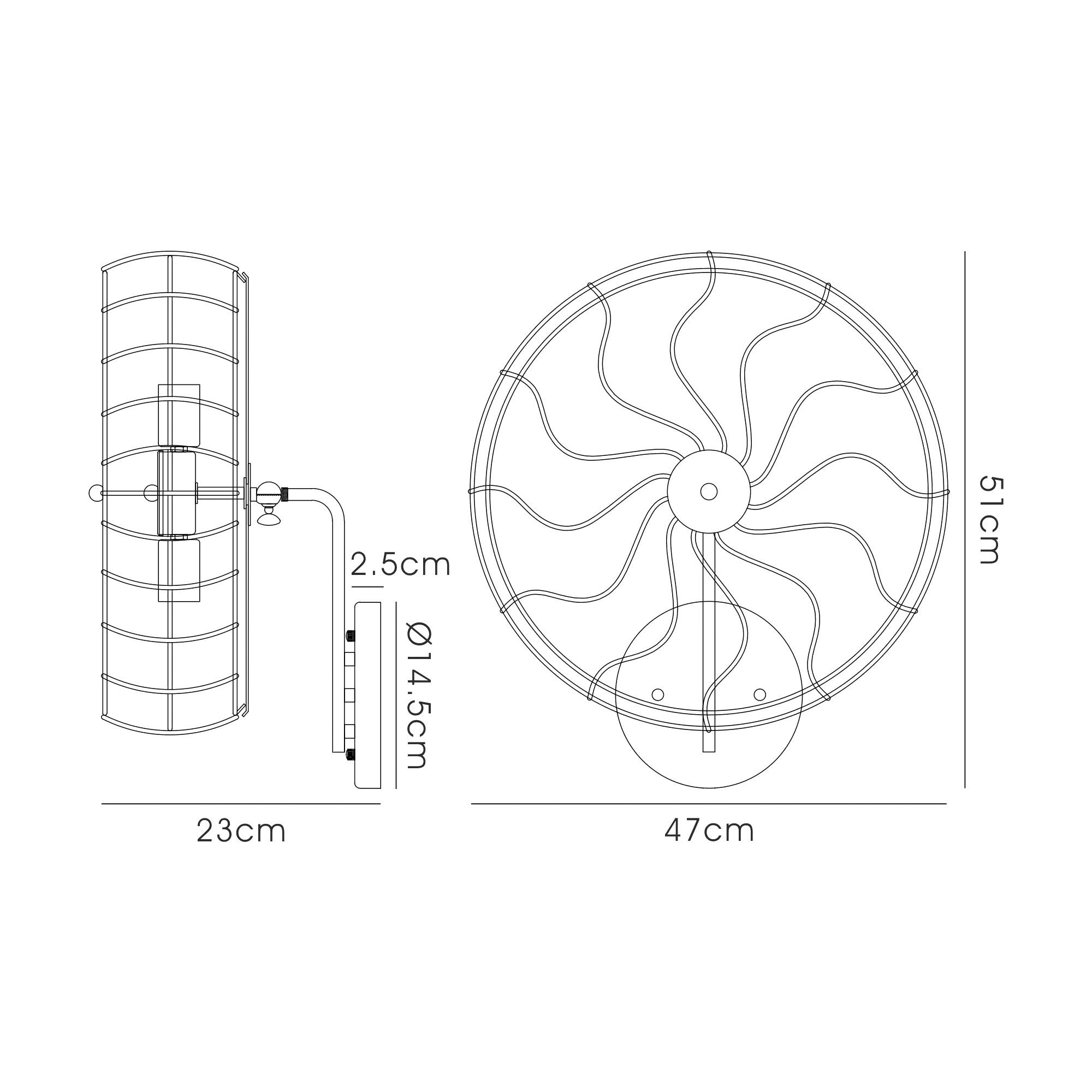 Claudia Wall Lights Deco Armed Wall Lights